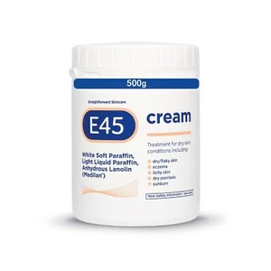 E45 Cream 500 g Tub – Moisturiser for Dry Skin and Sensitive Skin - Emollient... - Picture 1 of 6