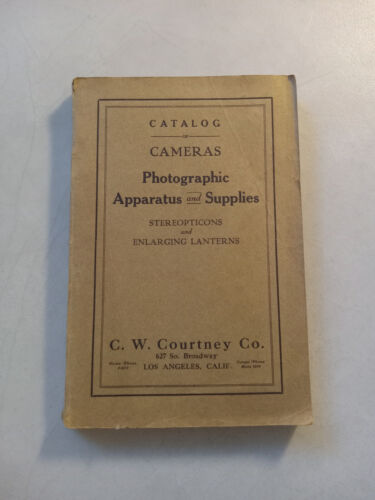 Antique Camera Catalog RARE Optics Darkroom Supply Photo History Lenses 1912