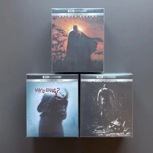 The Dark Knight Trilogy Steelbook [4K UHD+2D+Bonus] 1-Click Box Manta Lab - Foto 1 di 4