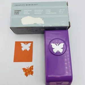 Creative Memories Butterfly Pocket Punch 2010 .75" Slim Scrapbook Card Making - Picture 1 of 7