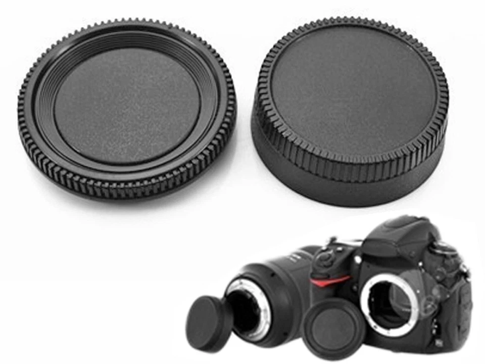 KIT BODY COVER CAMERA REAR LENS CAP COMPATIBILE CON NIKON BF-1B LF-4 LF-1 D3200