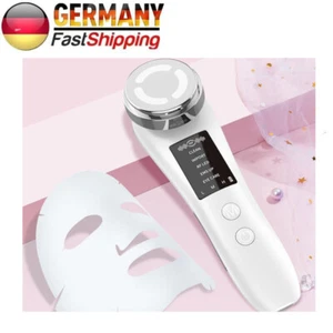 Weiß 5-in-1 EMS Radiofrequenz Mikrostrom Hautverjüngung Gesichtsmassagegerät - Bild 1 von 12