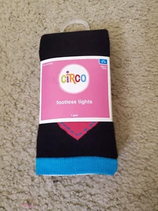 Circo Youth Girls' Size 12-14 Black Footless Tights - Picture 1 of 2