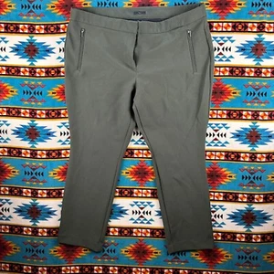 Pantalones al Tobillo Worthington Verde Oliva Bolsillos con Cremallera Carrera Talla 18 - Imagen 1 de 6