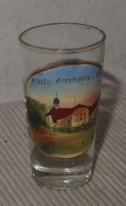 Memoria Stamperl vaso de licor monasterio Kreuzberg i. Rhön pintado a mano - Imagen 1 de 3