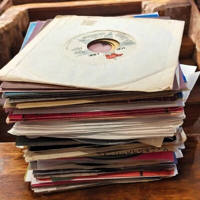 lot 80+ 70s pop Bubblegum 45s Tina Turner Grease Dr. Hook Cher Three Dog Night + - Image 1 of 4