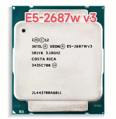 Intel Xeon E5-2687W v3 Processor 10 Core 20 Threads 3.1 GHz E5-2687WV3 SR1Y6 - Image 1 of 3