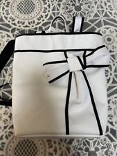 Lanvin Rucksack Bag Ribbon White Black Tag Ladies From Japan Used