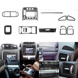 Juego de 23 piezas de cubierta interior de tablero de fibra de carbono para Porsche Cayenne 2003-10 - Imagen 1 de 11