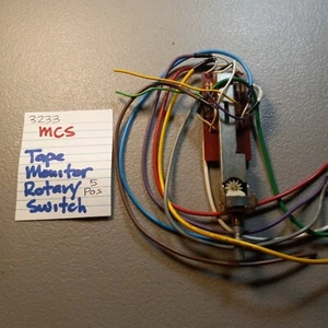 📈MCS 💥TAPE MONITOR ROTARY SWITCH💥 3233 STEREO RECEIVER - Picture 1 of 6