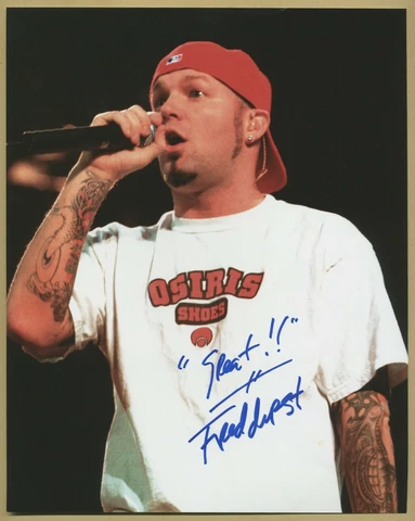 Fred Durst - Limp Bizkit - Rare authentic signed large photo - COA Cover