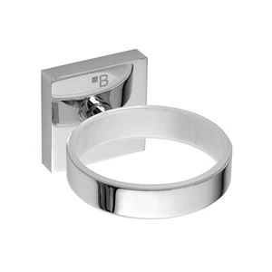 META Fönhalter Messing Chrom poliert für Bad & WC >> zum Bohren oder Kleben - Bild 1 von 6