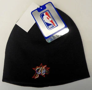 NWT NBA Philadelphia 76ers Adidas Cuffless Knit Hat Beanie Cap OSFA NEW!! - Picture 1 of 1