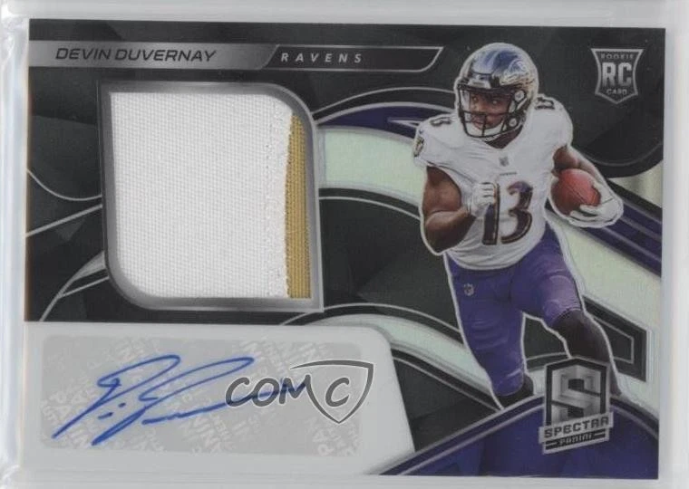 2020 Panini Spectra /99 Devin Duvernay #231 RPA Rookie Patch Auto RC - Image 1 of 2