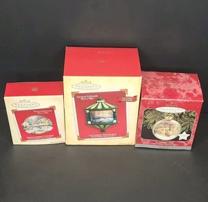 Hallmark Keepsake Ornaments Set of 3 Thomas Kinkade Painter of Light Vintage - Picture 1 of 19