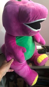 Vintage Lyons 26” Jumbo BARNEY The Purple Dinosaur 1993 Plush - Picture 1 of 6