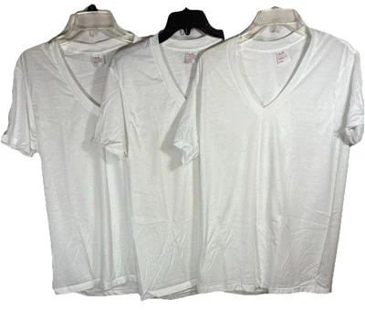 Lote De 3 Camisetas Para Hombre Sears Cuello En V De Colección Grandes 42-44 Foto 1 de 4
