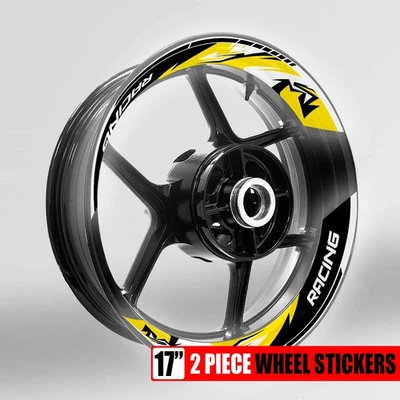 S10B Amarillo 2 PIEZAS Calcomanías Pegatinas Llanta Ajuste SV650 S 12 13 14 15 16 17 18 19 20 Foto 1 de 4
