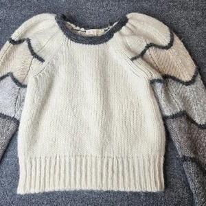 Maglione Love Shack fantasia Aspyn misto alpaca manica lunga grigio nuvoloso taglia small - Foto 1 di 7