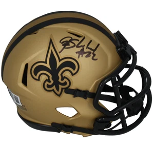 Rashid Shaheed Autografiado Saints RAVE Mini Casco de Velocidad Beckett - Imagen 1 de 2
