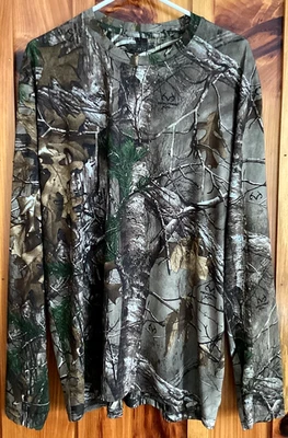*Magellan Hunt Gear Mens Shirt Long Sleeve Real Tree Xtra Camo Size Large - Image 1 of 4