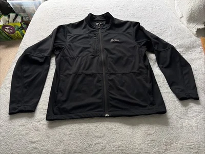 男式 Footjoy 黑色刺绣海岛高尔夫夹克聚酯纤维 M 码 * * 阅读 * * — 第 1/4 张图片