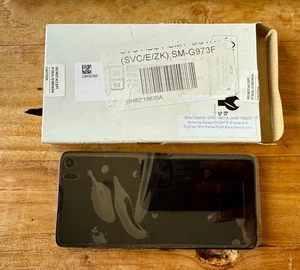 Samsung S10 Original Display mit Rahmen, Service Pack - Schwarz - SM-G973F - Photo 1 sur 2