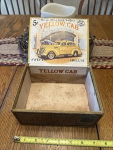 VINTAGE TABAK ZIGARRENKISTE - YELLOW CAB - Bild 1 von 23