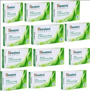 12 X Himalaya Herbals Neem & Turmeric Soap 75 gms - Bild 1 von 3