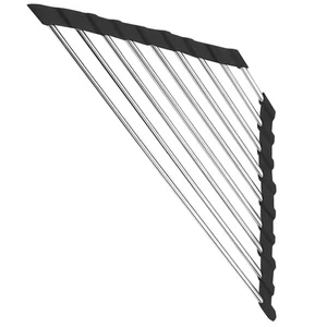 Estante de secado de platos plegable estante enrollable escurridor fregadero triangular esponja colador - Imagen 1 de 12