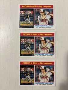 2025 Topps Heritage Jackson Holliday #66 3 Card Lot - Picture 1 of 5