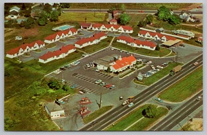 Postkarte Luftbild Quality Inn Dutch Village New Castle Delaware - Bild 1 von 2