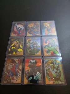1995 Marvel Fleer Ultra Spider-Man Complete Limited Edition Golden Web Set of 9 - Bild 1 von 4