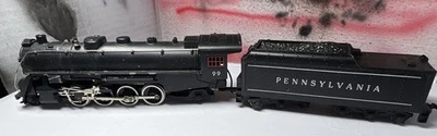 Vintage HO Scale Tyco/ Mantua Pennsylvania  2-8-2 Steam Locomotive - Image 1 of 4