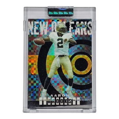 2004 Topps Finest AARON BROOKS Gold Xfractor Refractor #/150 New Orleans Saints - Image 1 of 2
