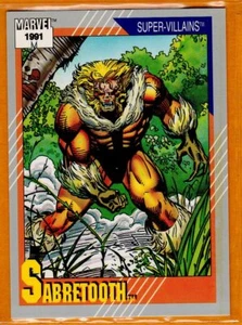 Sabretooth/Super Villains - Sammelkarte #56/Marvel - 1991 - Bild 1 von 2