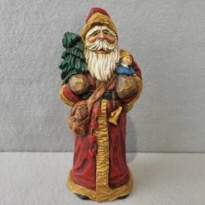 Craig Kirkwood Laramie, WY Santa Figura Árbol Muñeca Cuerno Oso Navidad Usado en Excelente Condición - Imagen 1 de 9