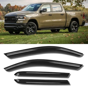 For DODGE RAM 1500 Crew Cab 19-25 Window Visor Deflector Sun Rain Guard Shield - Picture 1 of 11