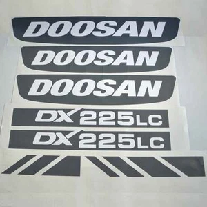 Doosan DX225LC Decals DX225 Sticker Kit Excavator - Bild 1 von 2