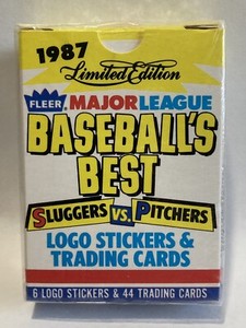 1987 Limited Edition Fleer Major League Baseball's Best Sluggers vs Pitchers Set
