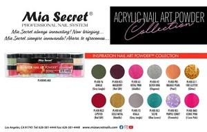 NEW! Mia Secret Nail Art Acrylic Professional Powder 12 Color Set - INSPIRATION - Picture 1 of 1