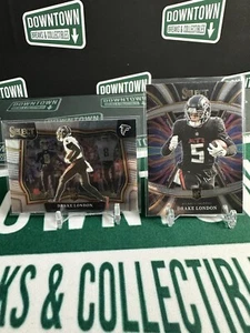 2022 Panini Select Drake London Field Level Base & Phenomenon Rookie Cards RC - Picture 1 of 2