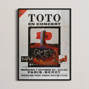 Affiche Vintage Originale - Toto - Bercy - 1992 - Picture 1 of 3