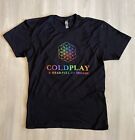 T-Shirt Coldplay A Head Full Of Dreams World Tour 2017 Männer Erwachsene Medium schwarz