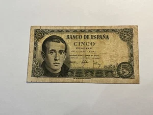 Billet Espagne 5 Pesetas de 1951 (195-12) - Picture 1 of 2
