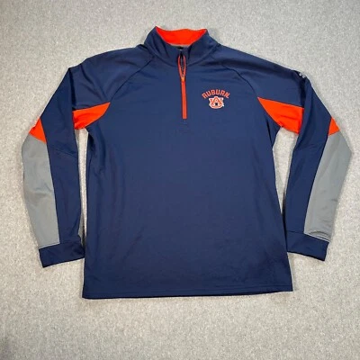 Auburn Tigers Under Armour Quarter Zip Pullover Men's Large Loose Fit Cold Gear - Image 1 of 4