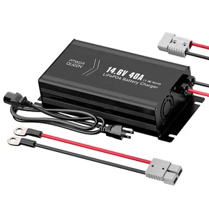 PowerQueen 14.6V 40A Lithium Battery Charger For 12V LiFePO4Battery-Refurbished - Picture 1 of 7
