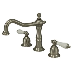 Kingston Brass KS1978PL Heritage Widespread Lavatory Faucet with Brass Pop-Up - Picture 1 of 4
