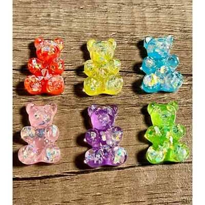 12pc Assorted Color XL GUMMI BEAR Shoe Charms for Crocs & Shoe Laces - Picture 1 of 1