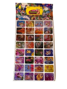 Vintage 1993 Twin Seven Prismatic Stickers Angel Girl Babies Flowers - Picture 1 of 3